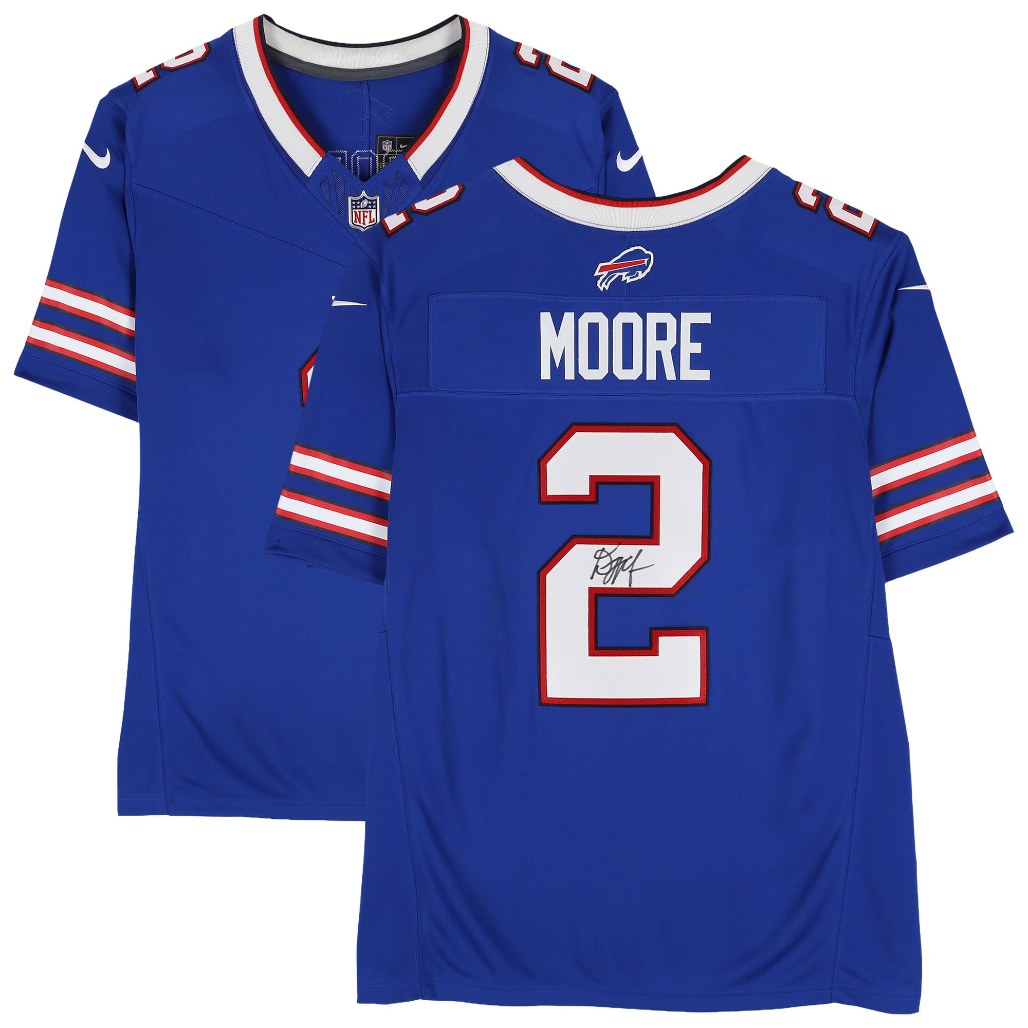 D.J. Moore Buffalo Bills Autographed Royal Nike Limited Jersey