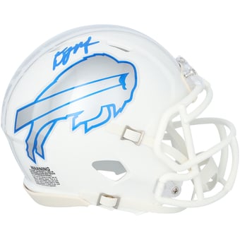 D.J. Moore Buffalo Bills Autographed Riddell Rivalry Speed Mini Helmet