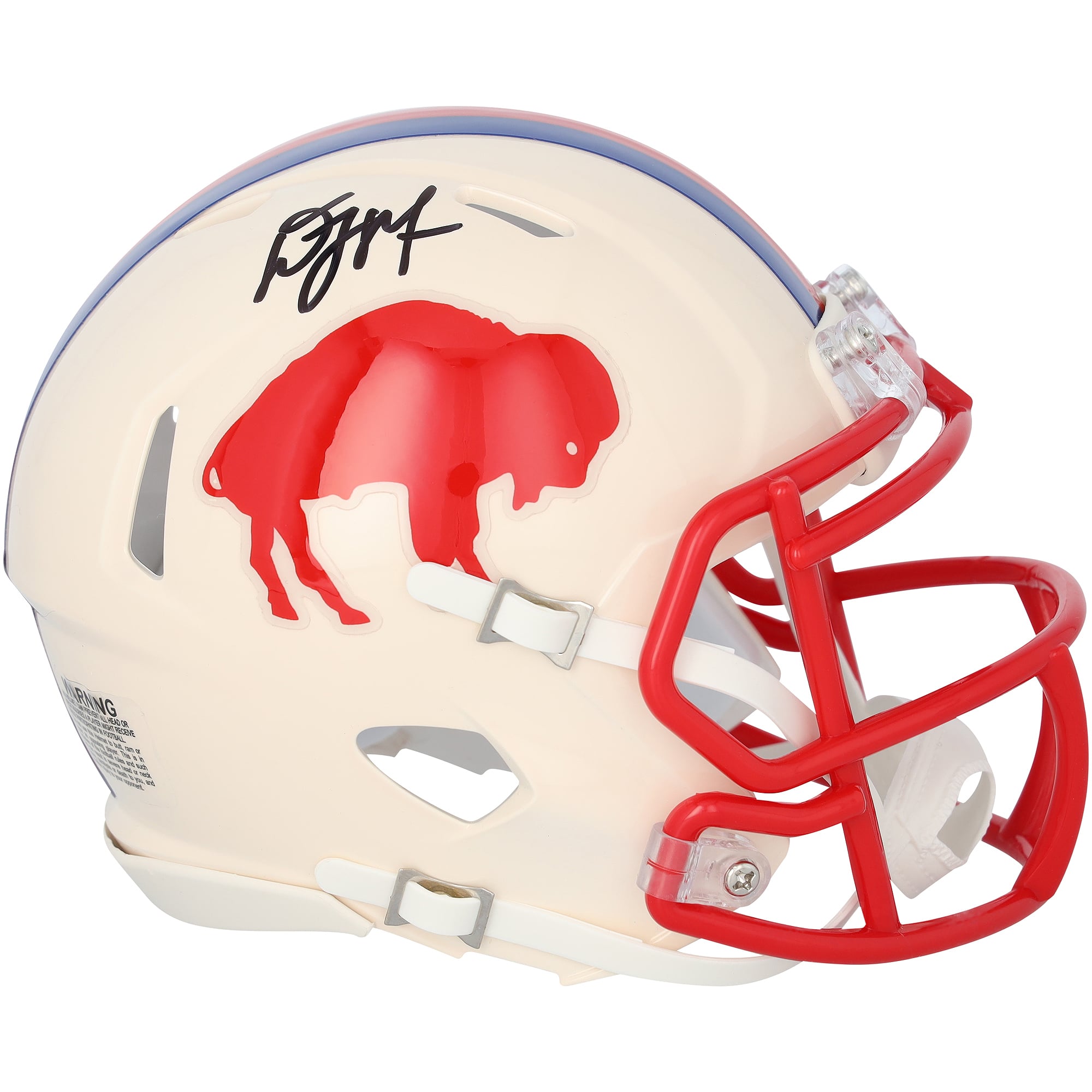 D.J. Moore Buffalo Bills Autographed Riddell Retro Speed Mini Helmet