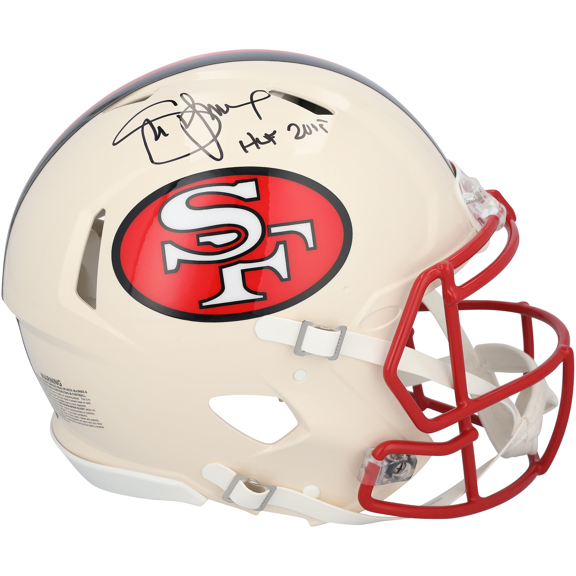 Steve Young San Francisco 49ers Autographed Riddell Retro Speed Authentic Helmet with "HOF 2005" Inscription