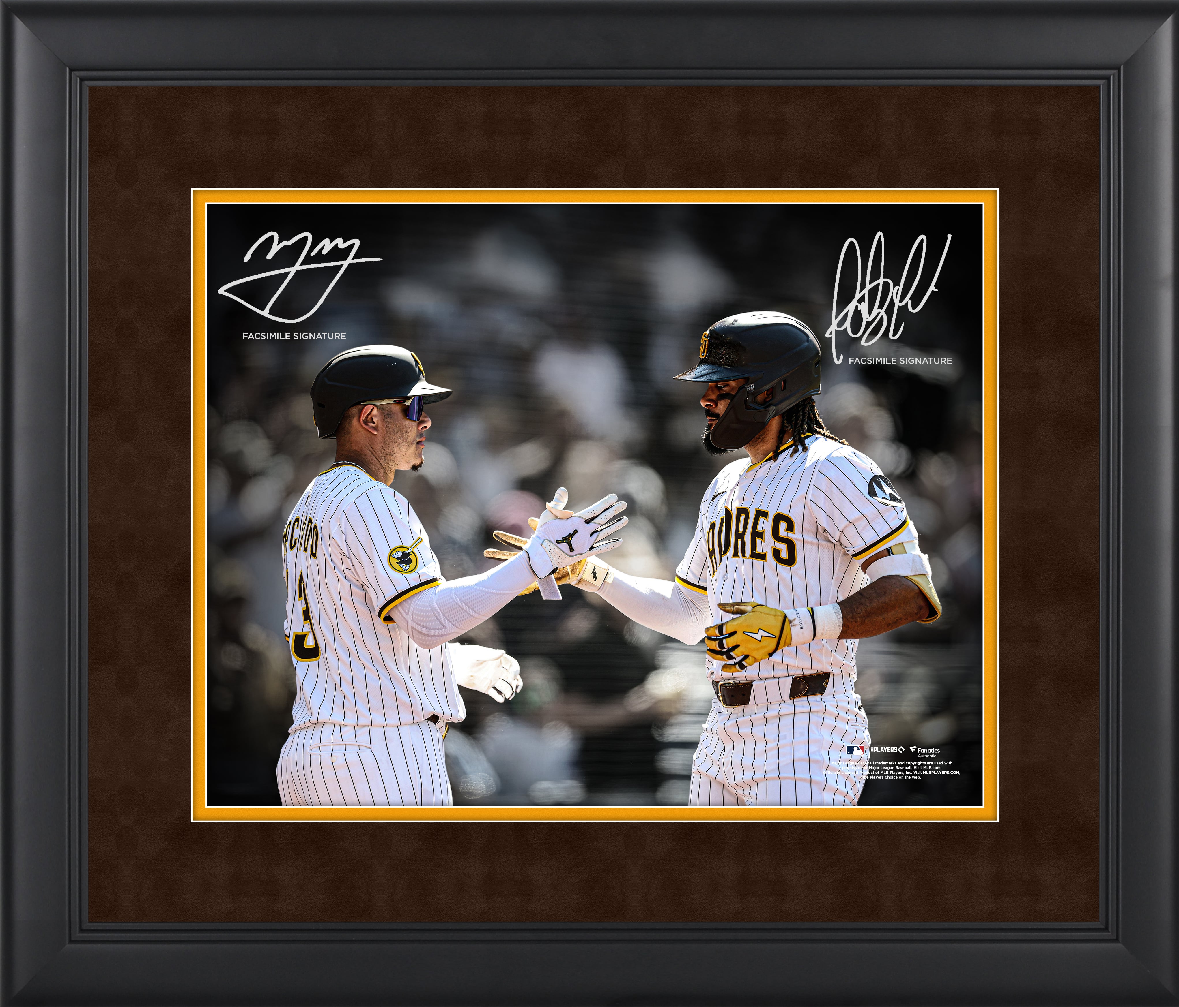 Fernando Tatis Jr. & Manny Machado San Diego Padres Facsimile Signature Framed 11" x 14" Spotlight Photograph