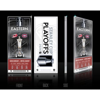 Highland Mint Montreal Canadiens 2026 Eastern Conference Final Commemorative Ticket 3D Acrylic Block Art
