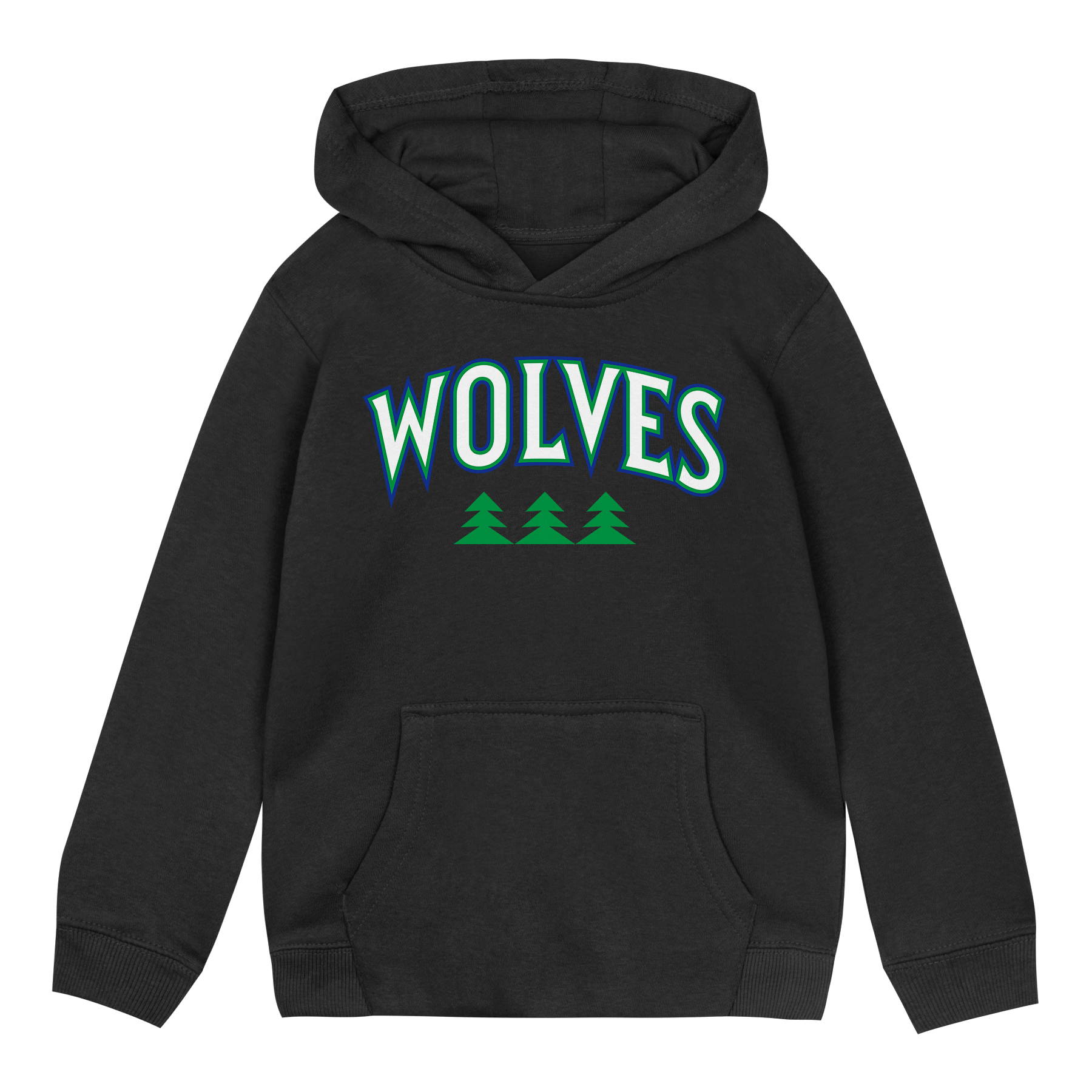 Outerstuff Toddler Black Minnesota Timberwolves Wordmark Hoodie - Black