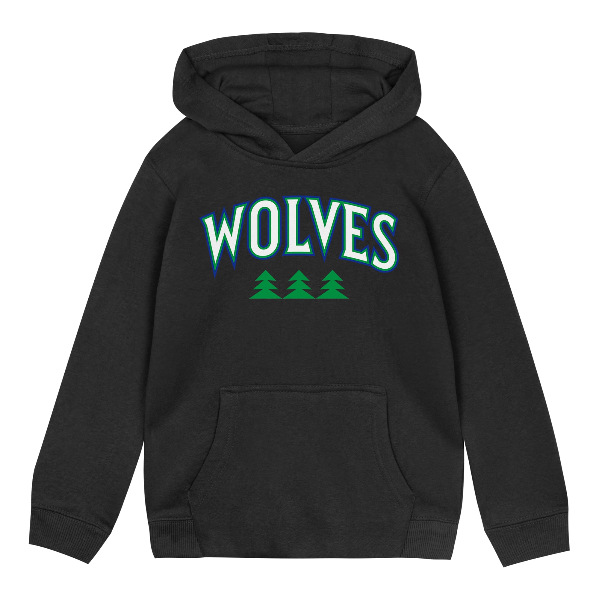 Outerstuff Toddler Black Minnesota Timberwolves Wordmark Hoodie - Black