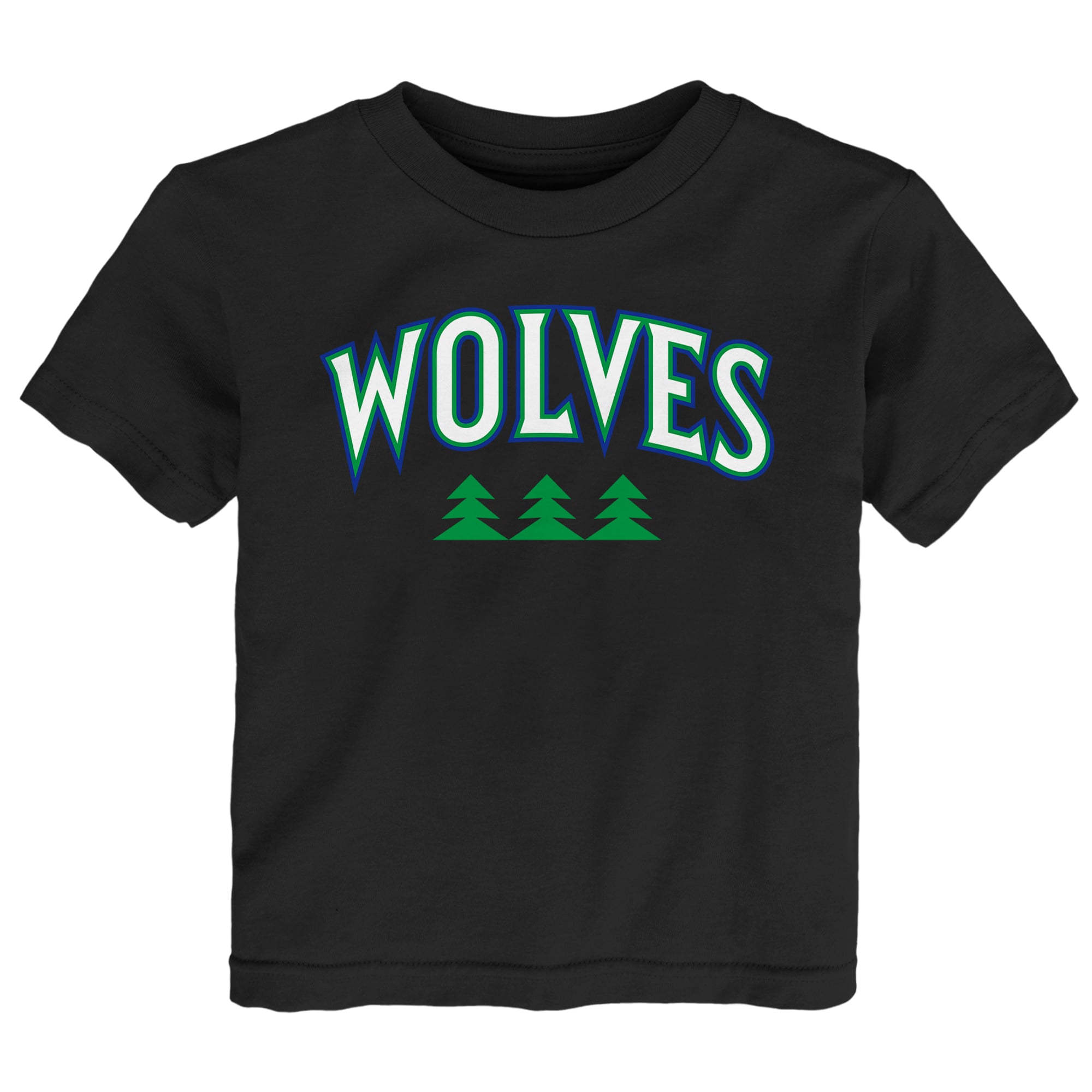 Toddler Outerstuff Black Minnesota Timberwolves Wordmark T-Shirt