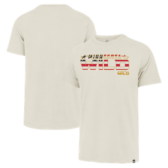 Men's '47 Cream Minnesota Wild Americana Franklin T-Shirt