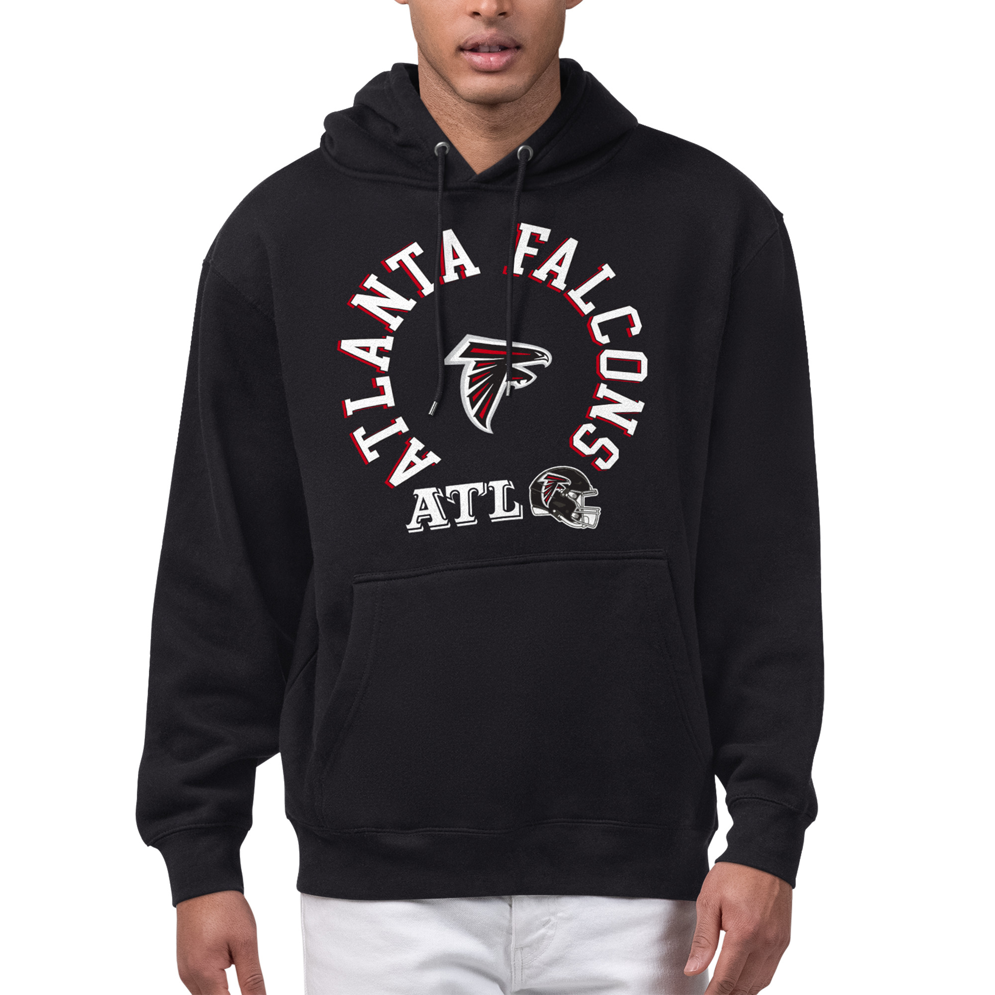 Men's Starter Black Atlanta Falcons All-Around Fan Graphic Hoodie