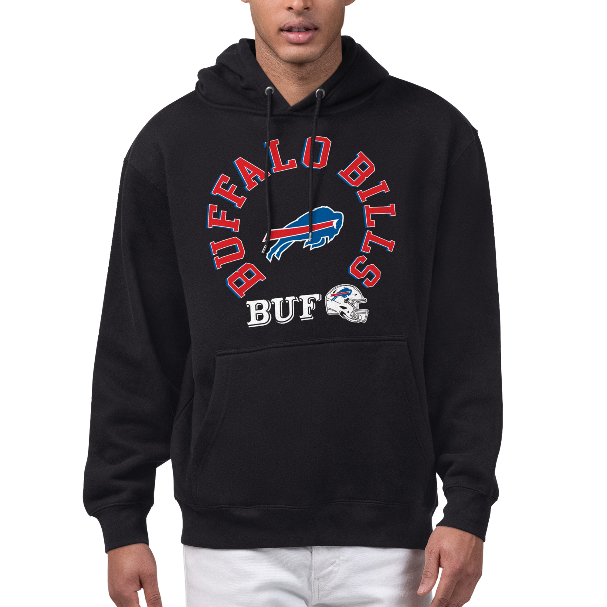 Men's Starter Black Buffalo Bills All-Around Fan Graphic Hoodie