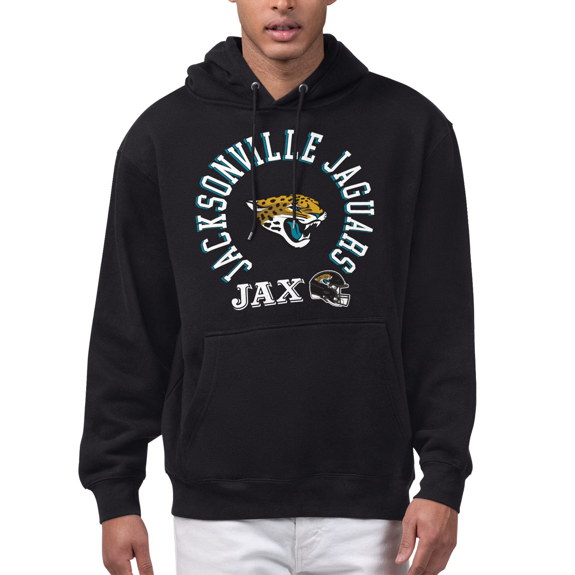 Men's Starter Black Jacksonville Jaguars All-Around Fan Graphic Hoodie