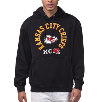 Men's Starter Black Kansas City Chiefs All-Around Fan Graphic Hoodie