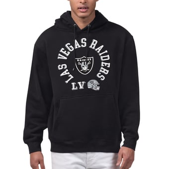 Men's Starter Black Las Vegas Raiders All-Around Fan Graphic Hoodie