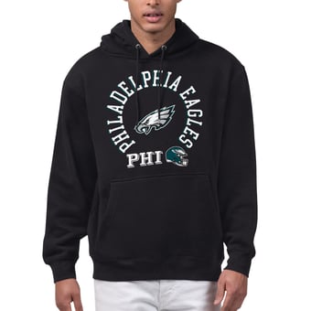 Men's Starter Black Philadelphia Eagles All-Around Fan Graphic Hoodie