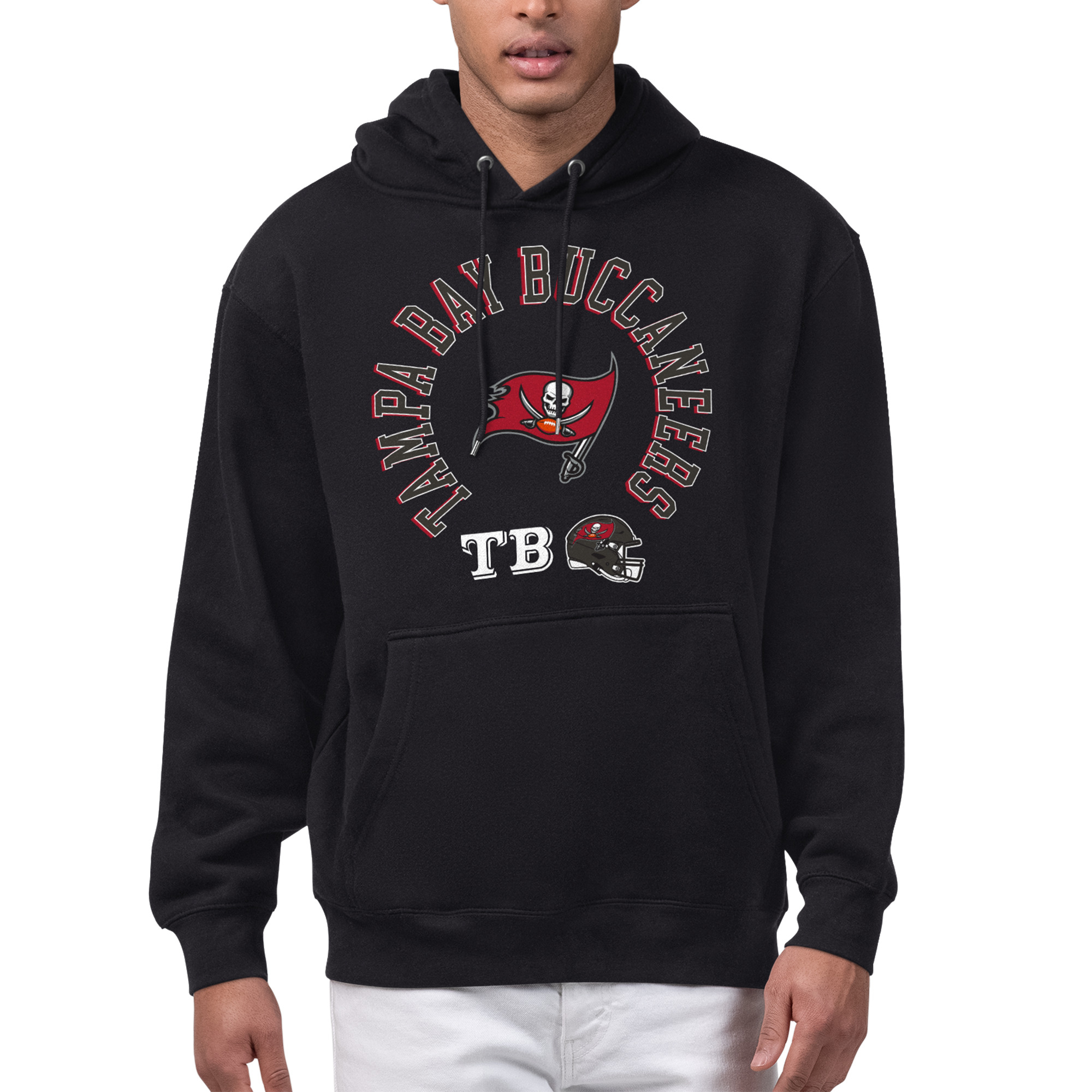 Men's Starter Black Tampa Bay Buccaneers All-Around Fan Graphic Hoodie