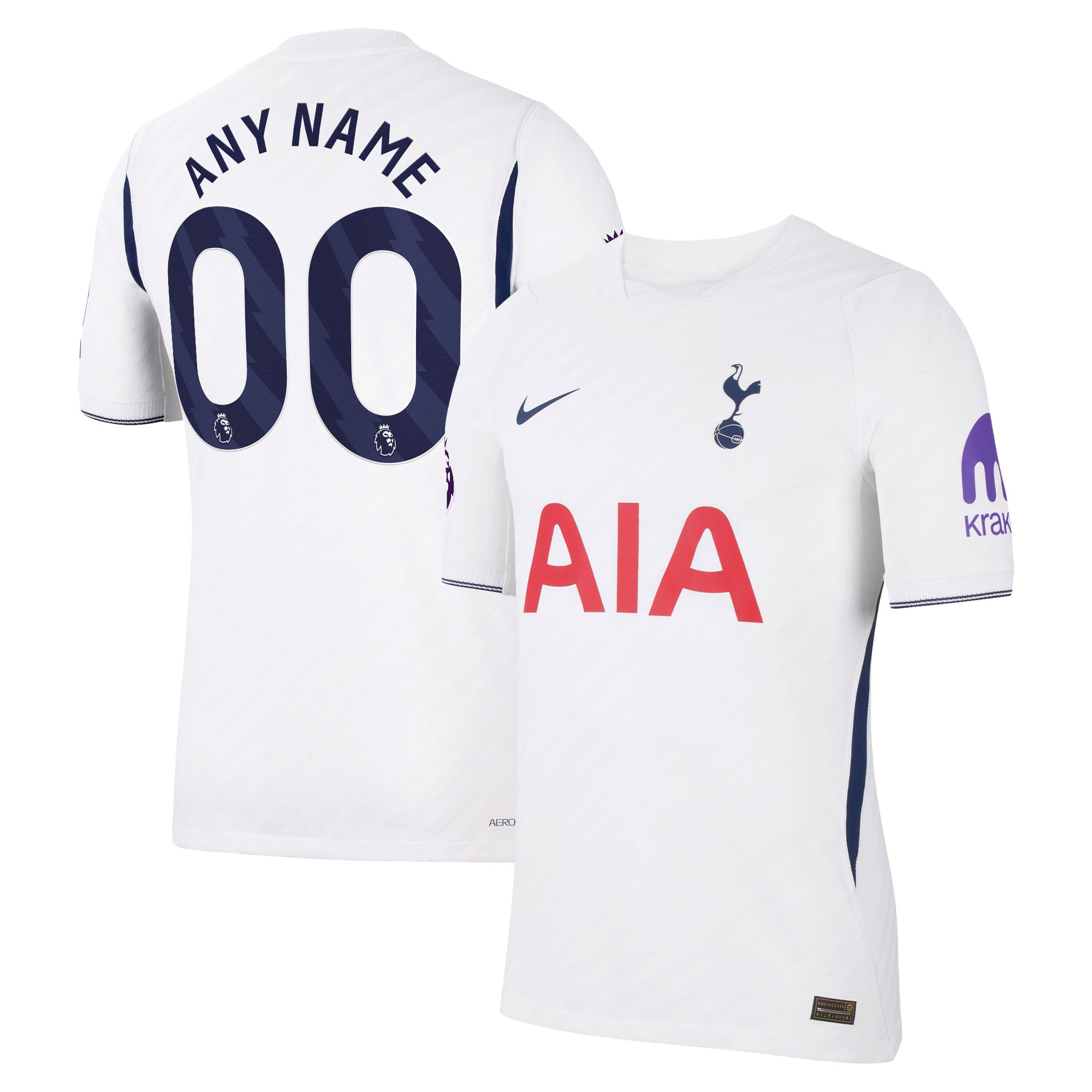 Men's Nike  White Tottenham Hotspur 2026/27 Home Match Authentic Custom Jersey