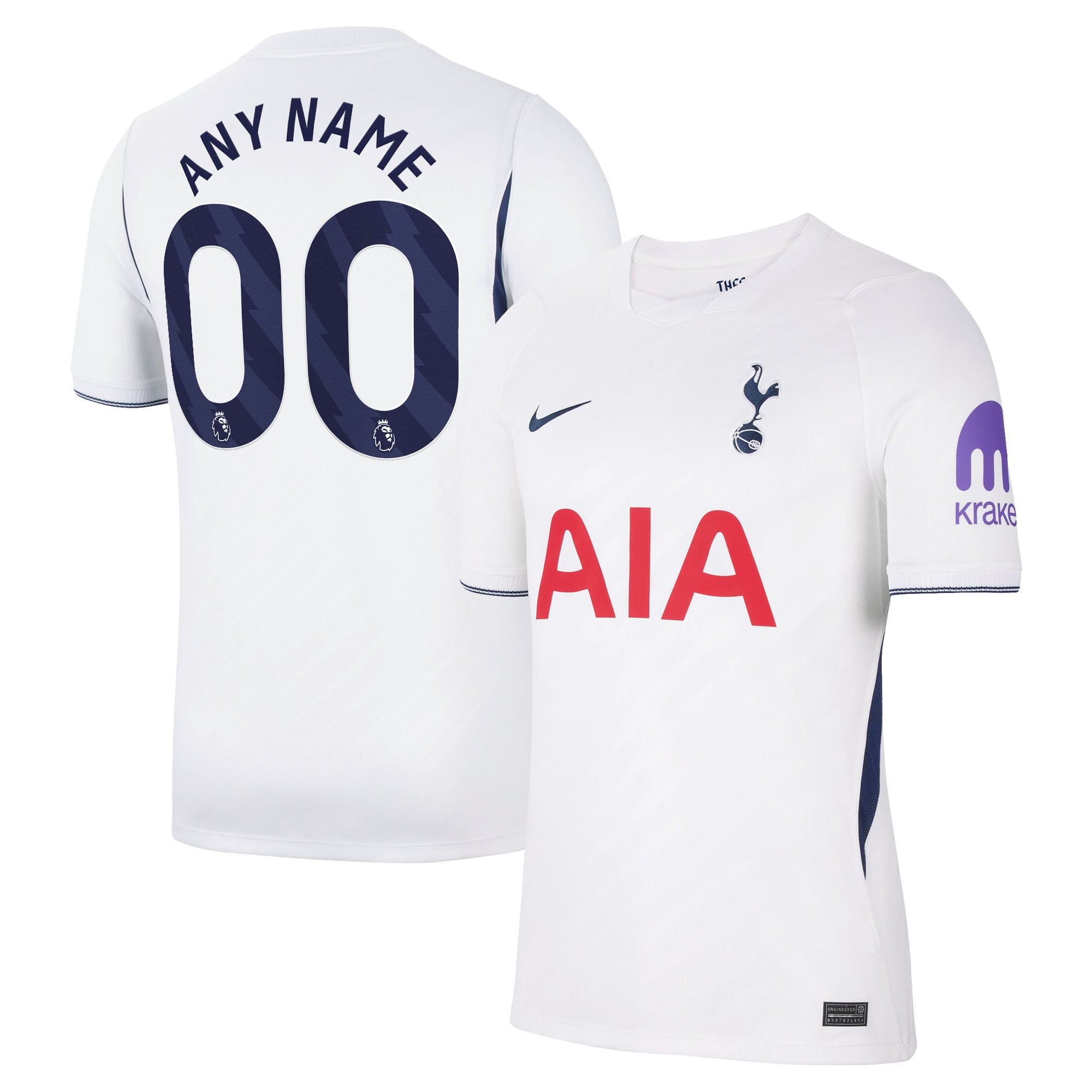 Men's Nike White Tottenham Hotspur 2026/27 Home Stadium Replica Custom Jersey