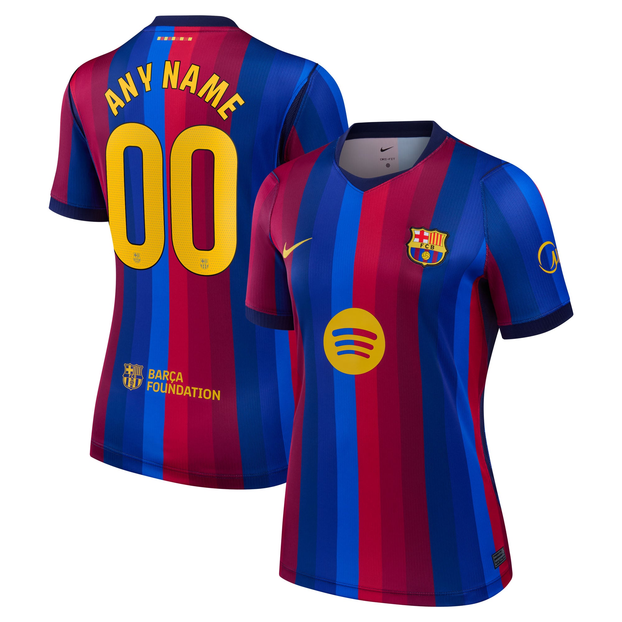 Women's Nike  Red Barcelona 2026/27 Home Stadium Replica Custom Jersey