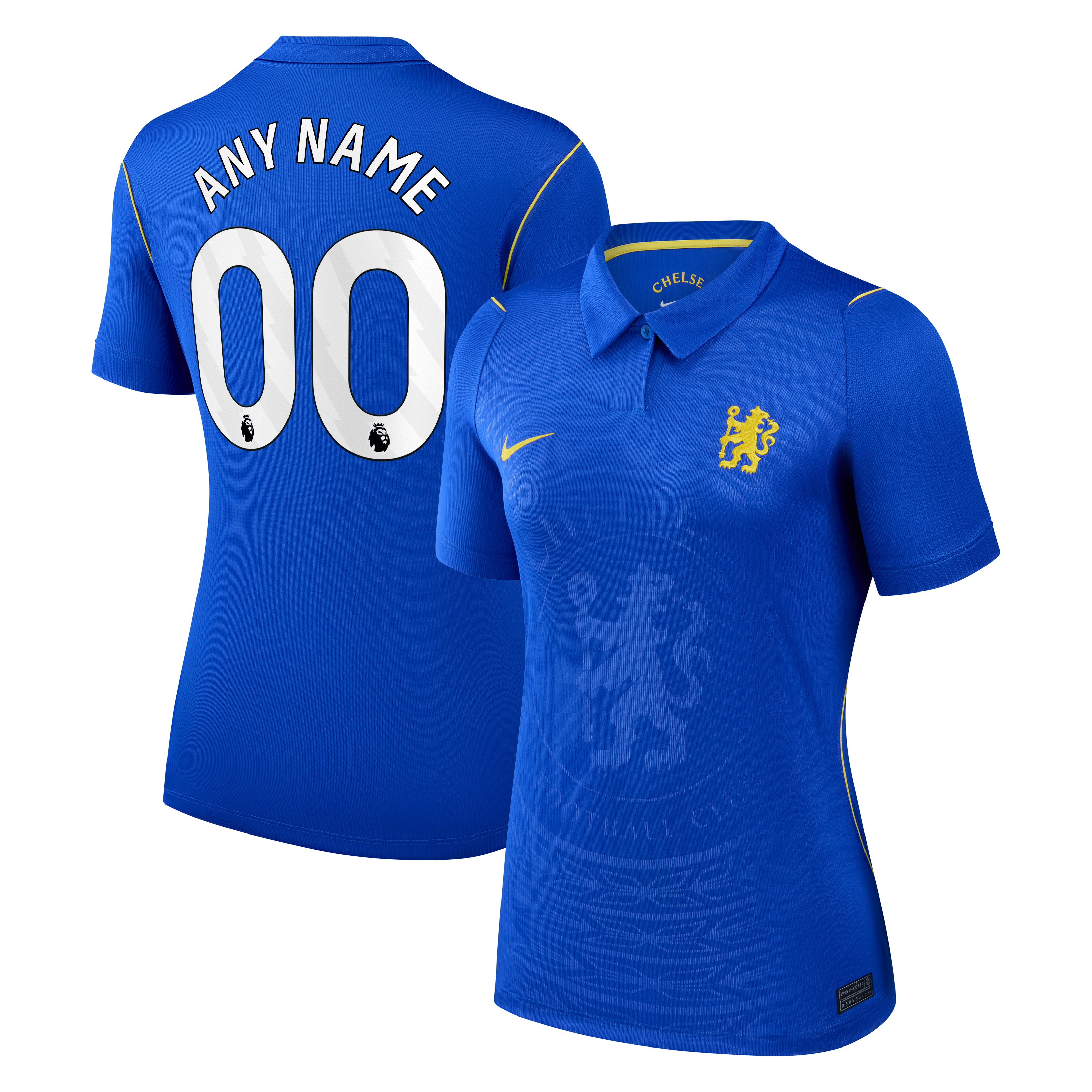 Women's Nike Blue Chelsea 2026/27 Home Stadium Replica Custom Jersey