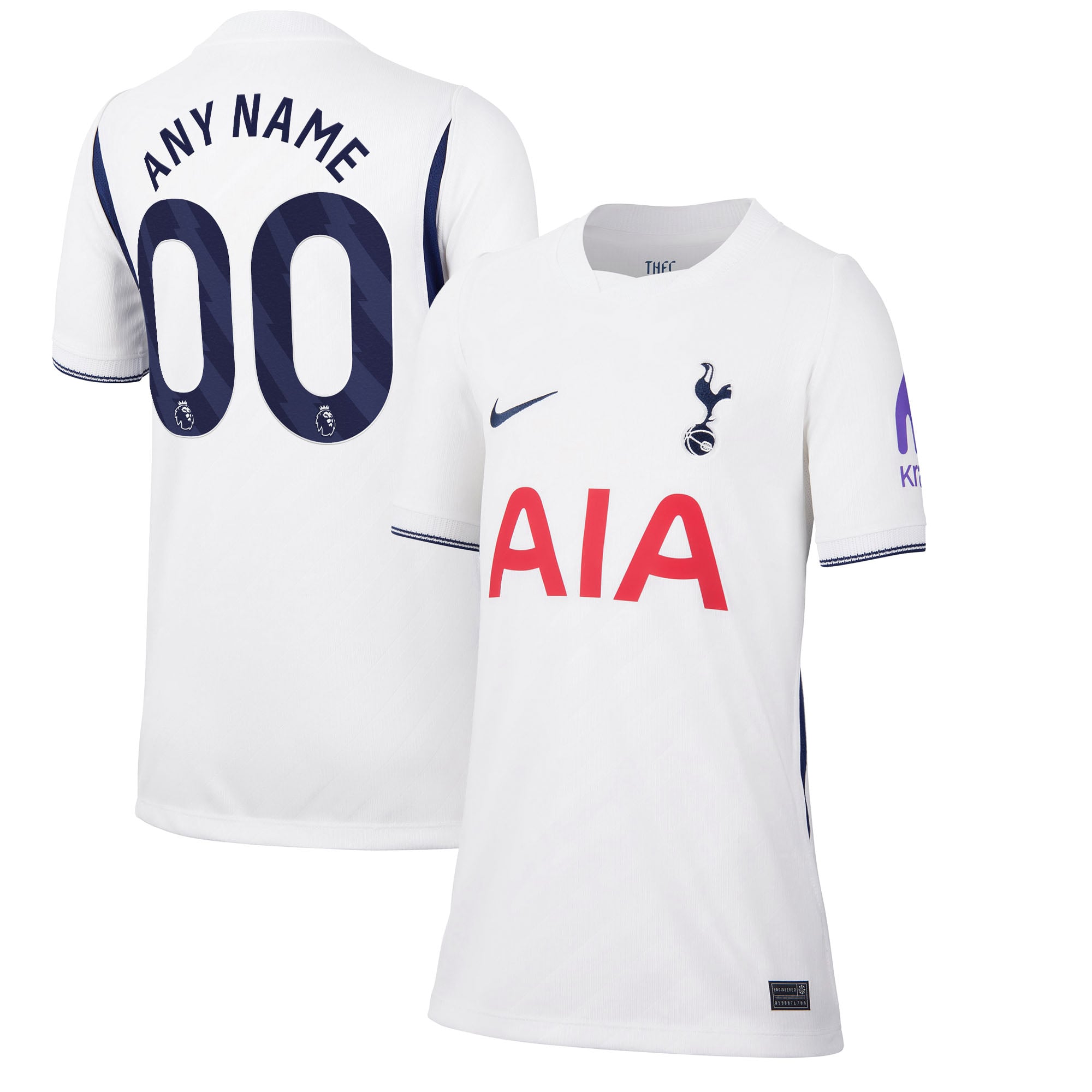 Youth Nike White Tottenham Hotspur 2026/27 Home Stadium Replica Custom Jersey