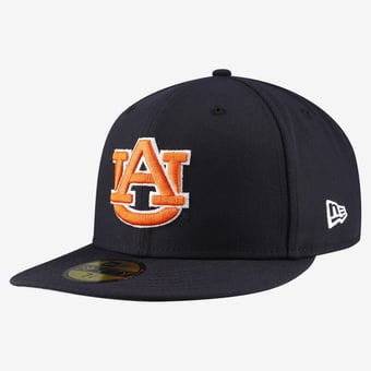 Men's New Era Navy Auburn Tigers Core 59FIFTY Fitted Hat