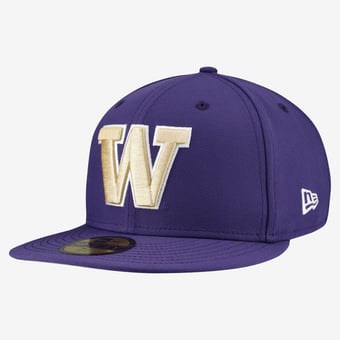 Men's New Era Purple Washington Huskies Core 59FIFTY Fitted Hat