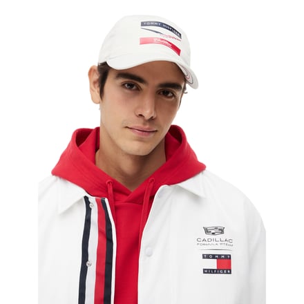 Cadillac Tommy Hilfiger Chevron Cap - White