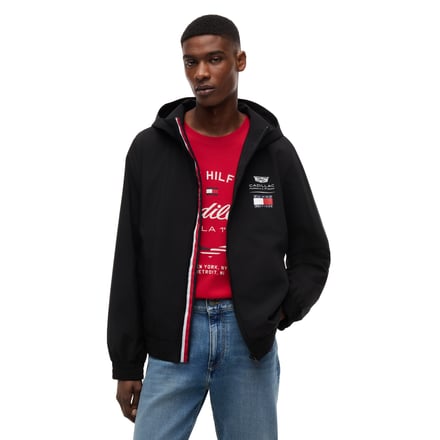 Cadillac Tommy Hilfiger Script Wind Jacket - Black