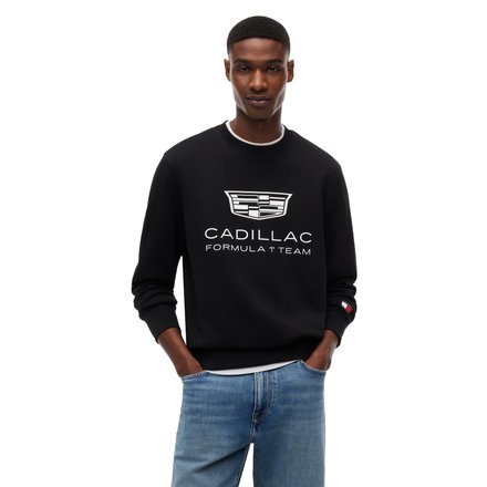 Cadillac Tommy Hilfiger Shield Graphic Sweatshirt - Black