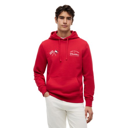 Cadillac Tommy Hilfiger Varsity Graphic Hoodie - Red