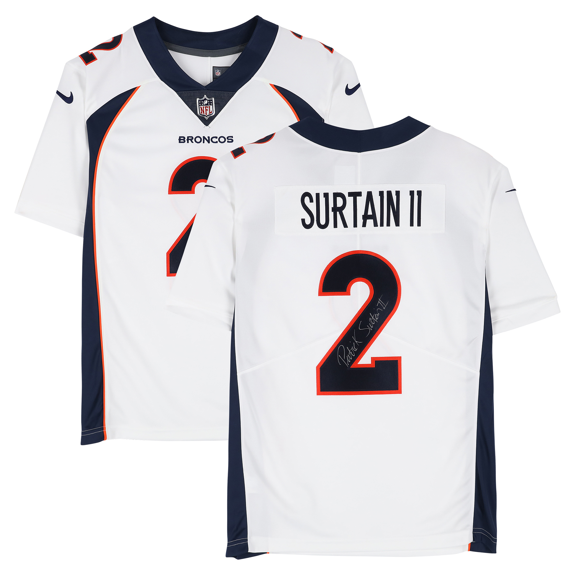 Patrick Surtain II Denver Broncos Autographed Nike 1997-2023 Throwback Limited Jersey
