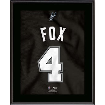 De'Aaron Fox San Antonio Spurs 10.5" x 13" Jersey Number Sublimated Player Plaque