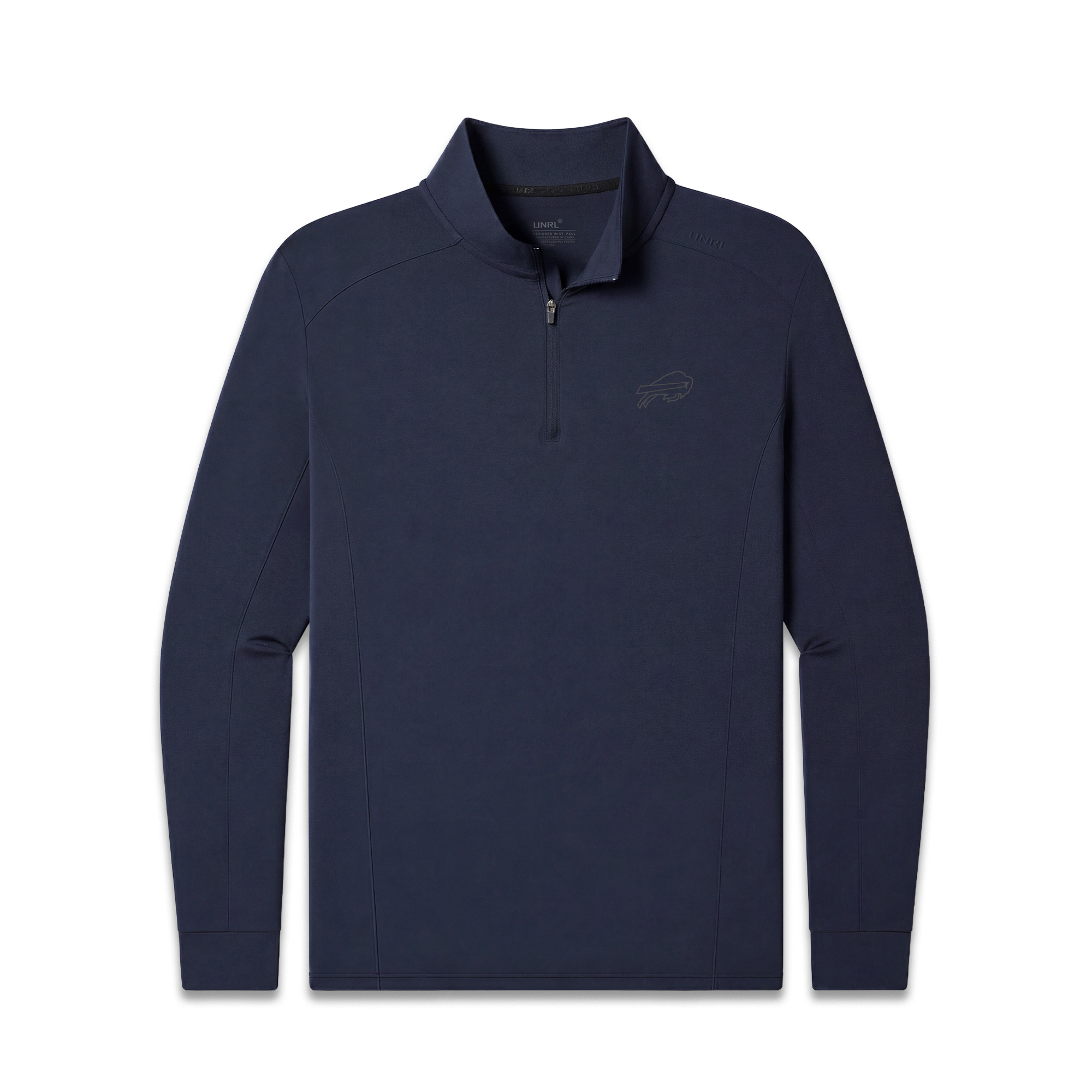 Men's UNRL  Navy Buffalo Bills Ultra Lightweight Quarter-Zip Pullover