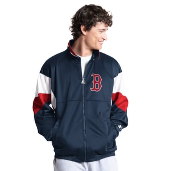 Men's Starter Navy Boston Red Sox Legacy Full-Zip Track Jacket