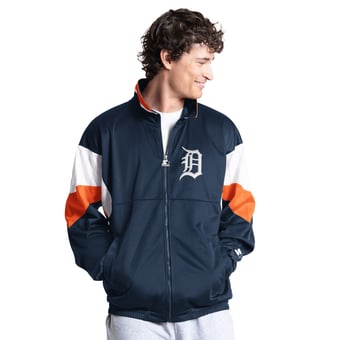 Men's Starter Navy Detroit Tigers Legacy Full-Zip Track Jacket