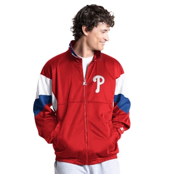 Men's Starter Red Philadelphia Phillies Legacy Full-Zip Track Jacket