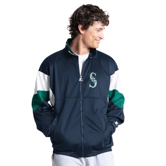 Men's Starter Navy Seattle Mariners Legacy Full-Zip Track Jacket