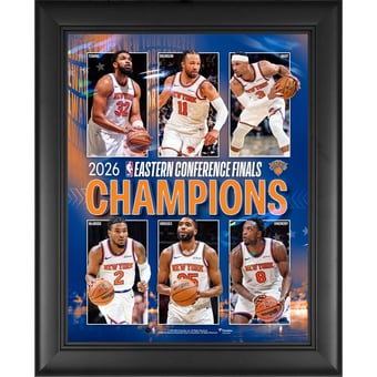 New York Knicks Framed 13" x 16" 2026 NBA Eastern Conference Finals Champions Collage