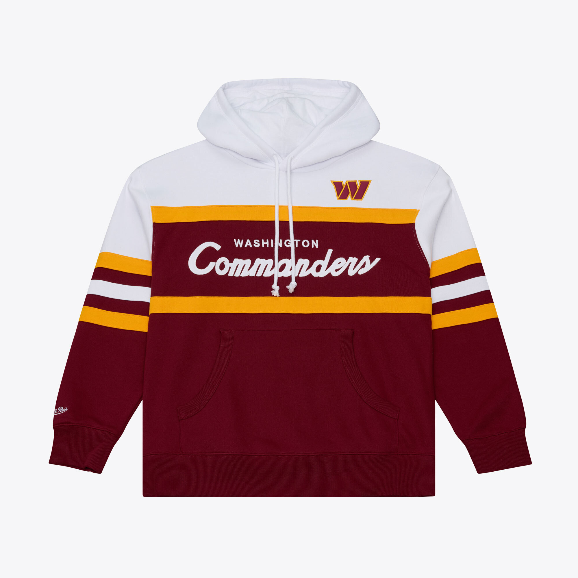 Men's Mitchell & Ness  Burgundy Washington Commanders Head Coach Hoodie