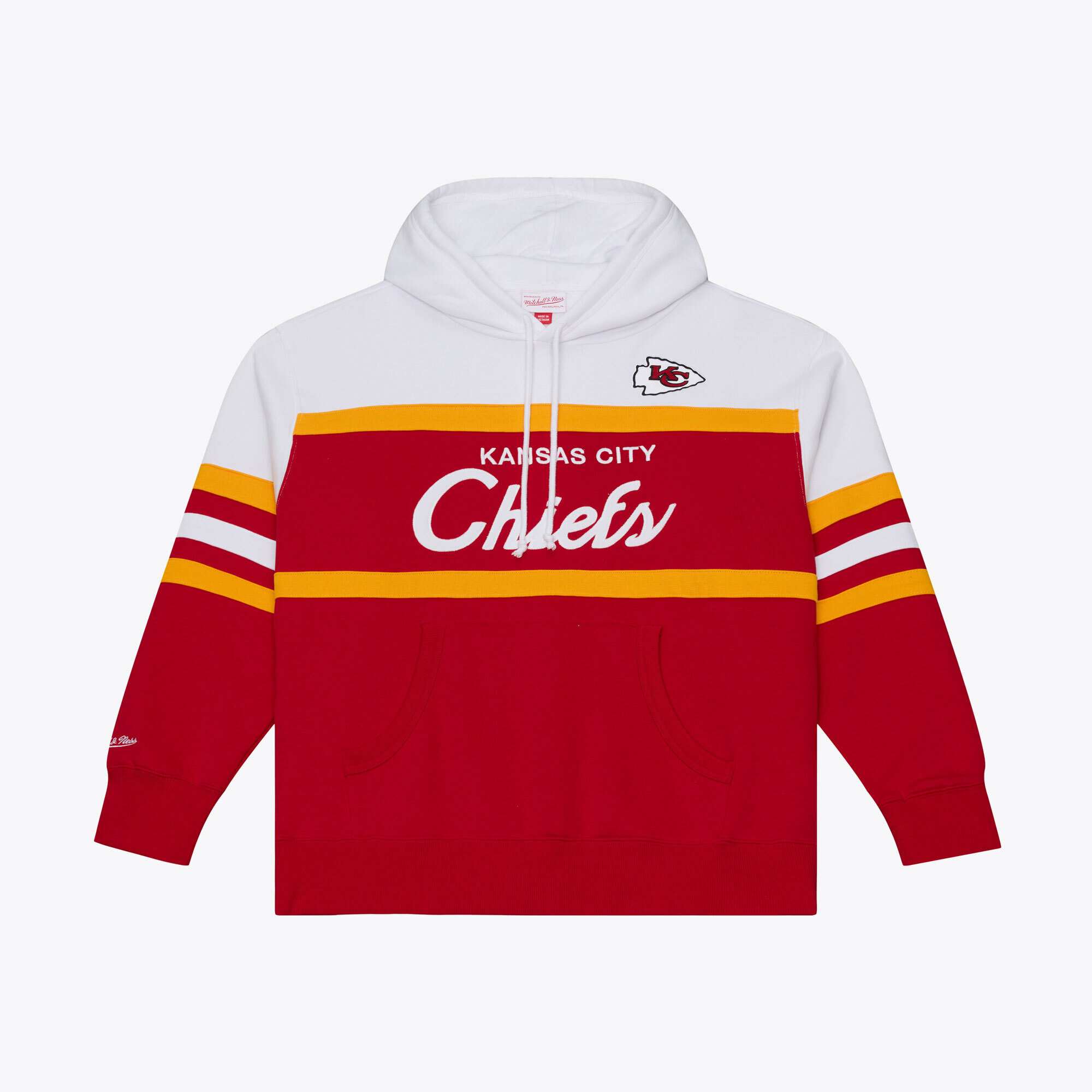 Mitchell & Ness Men's Red Kansas City Chiefs Head Coach Hoodie - Red, White