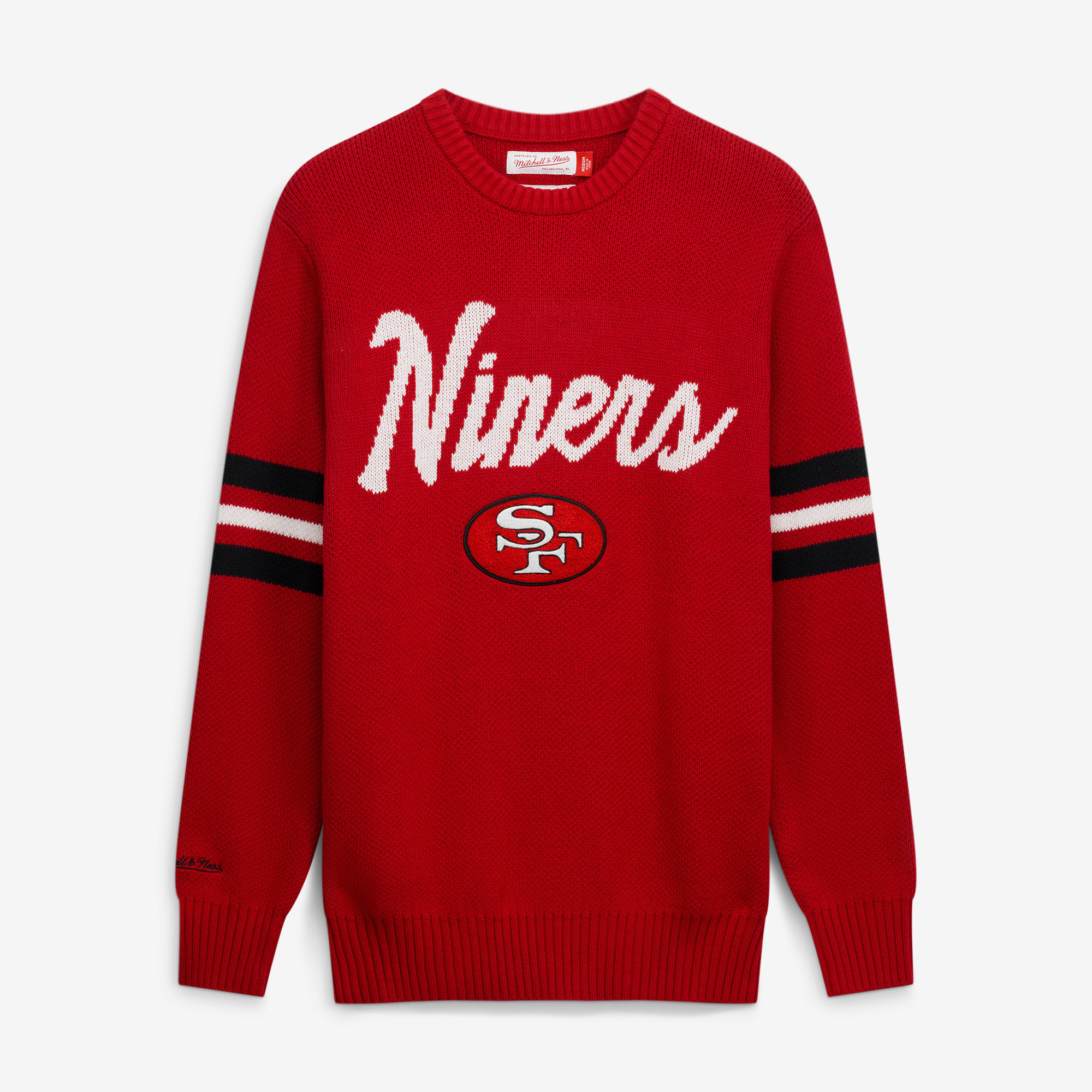 Men's Mitchell & Ness  Scarlet San Francisco 49ers Head Coach Sweater