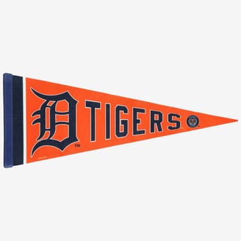 "WinCraft Detroit Tigers 12"" x 30"" Alternate Jersey Premium Pennant"