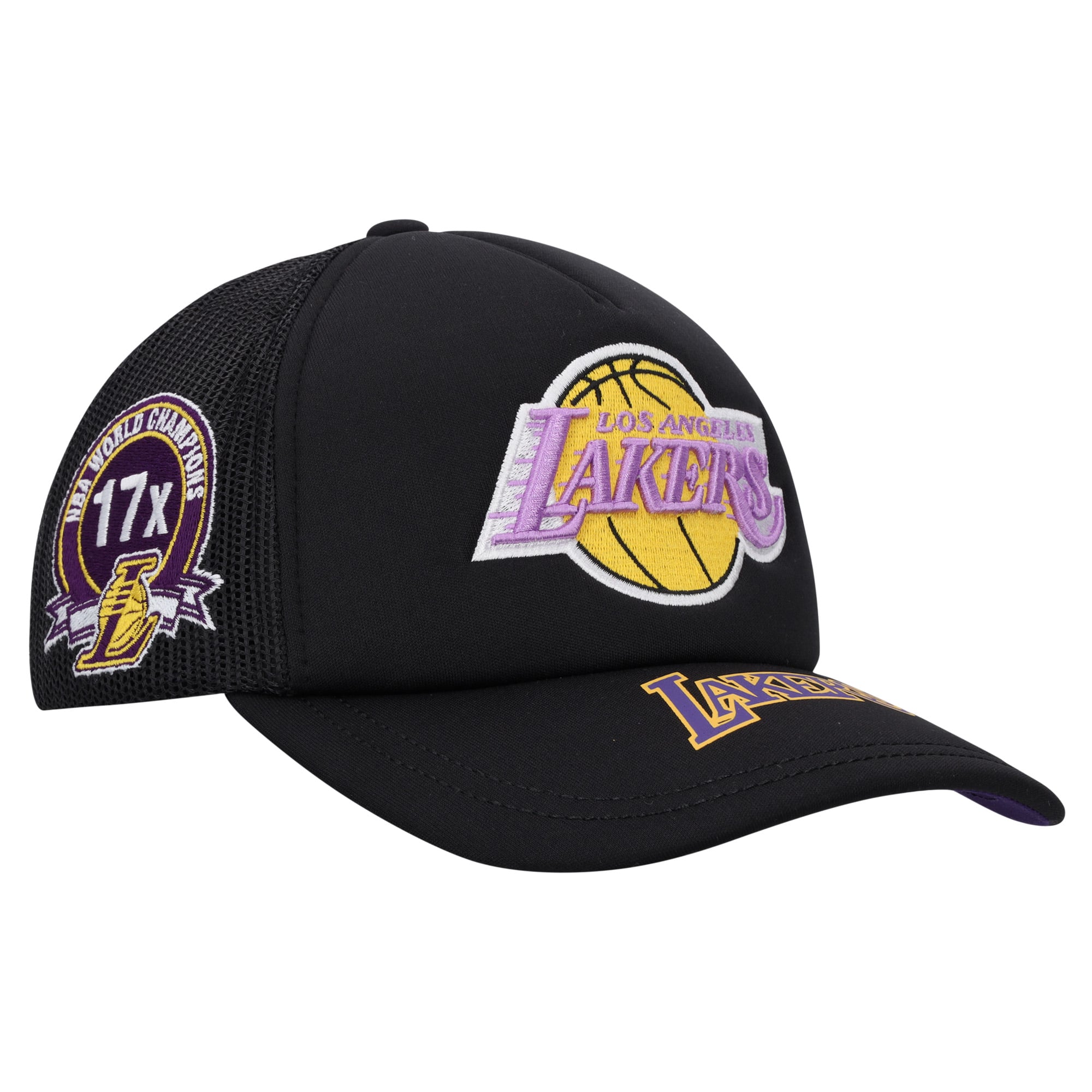 Los Angeles Lakers Mitchell & Ness Team Origins Hardwood Classics Trucker - Schwarz
