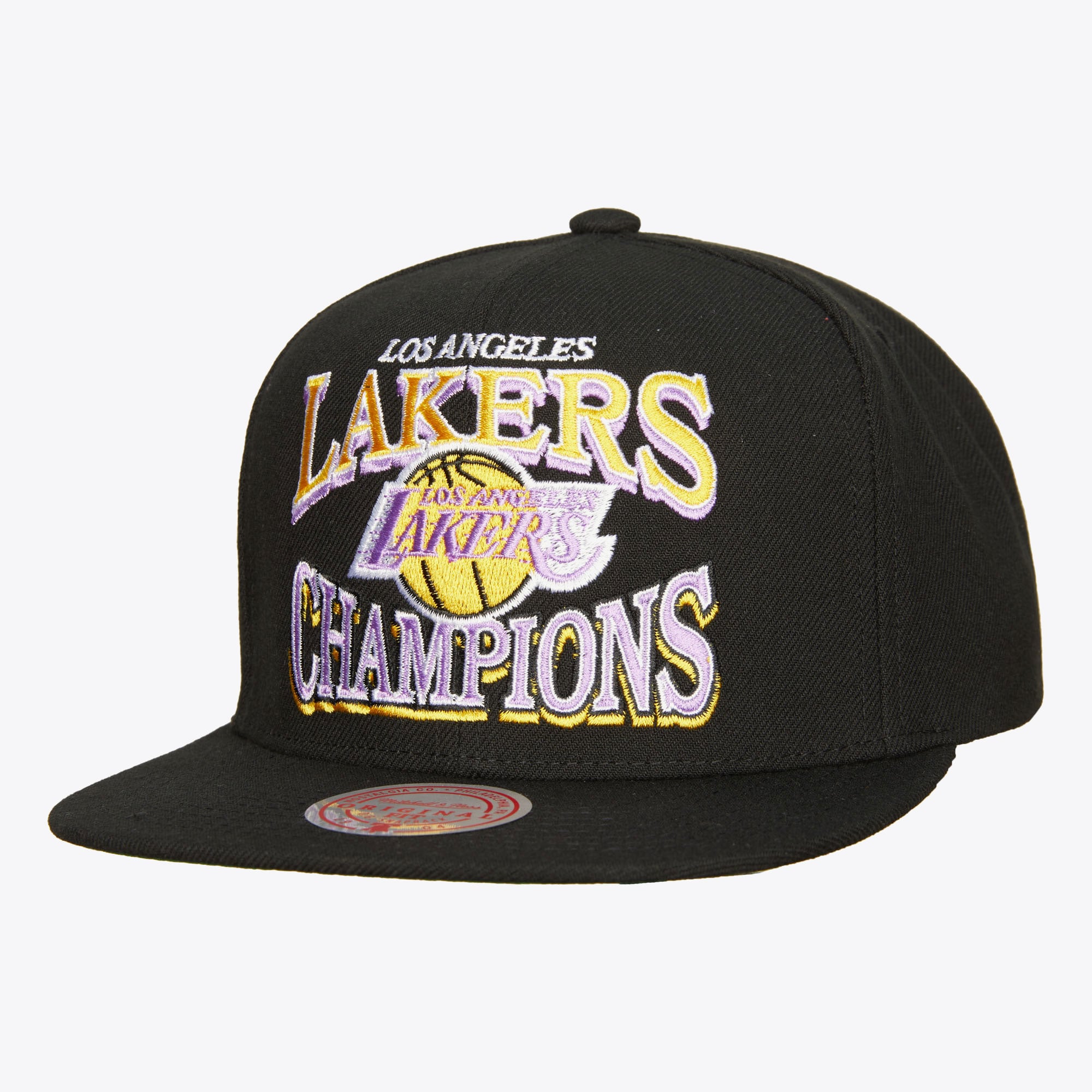 Los Angeles Lakers Mitchell & Ness Champions Era Hardwood Classics Snapback – Schwarz