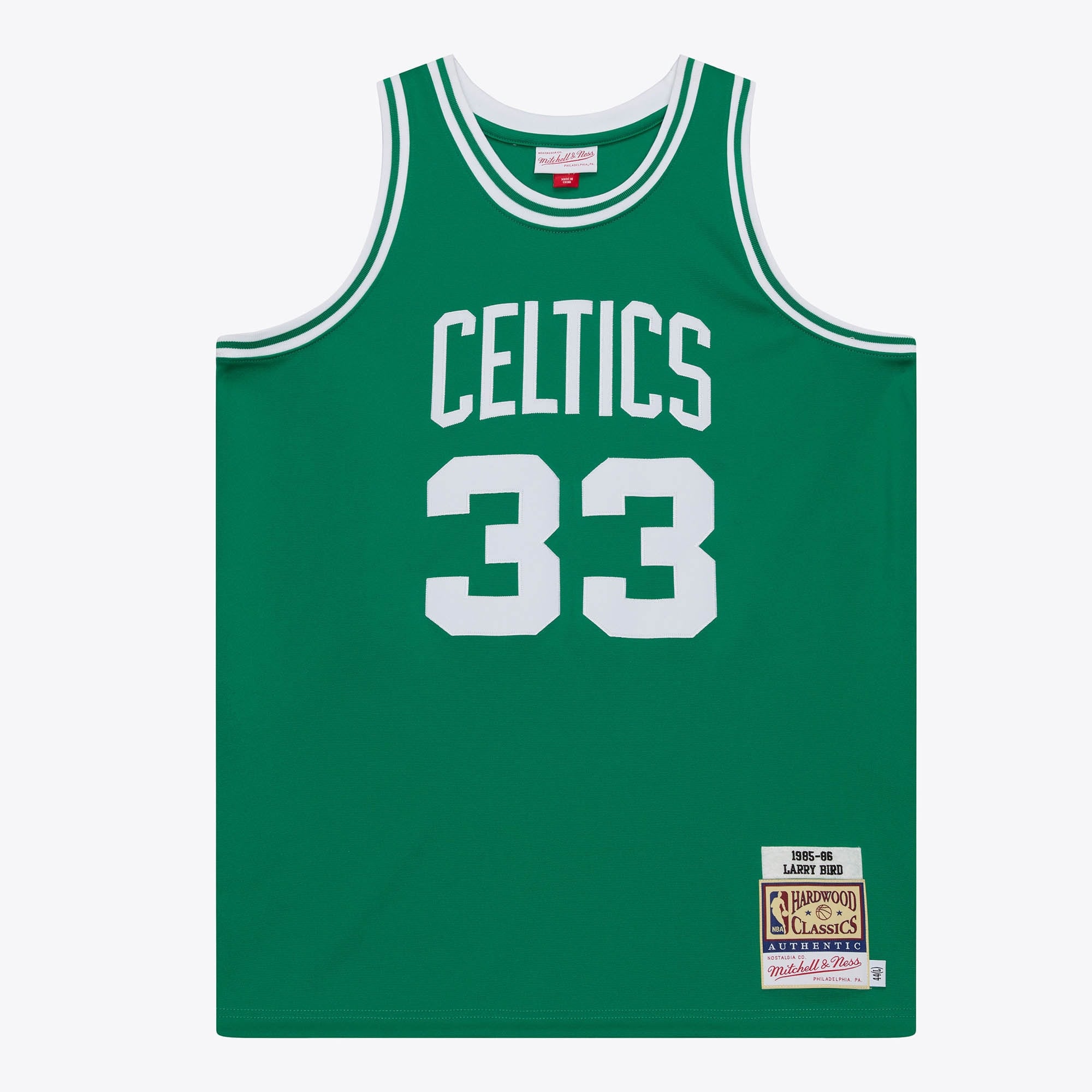Boston Celtics Mitchell & Ness Larry Bird 1985 Authentic Road Jersey - Kelly Green