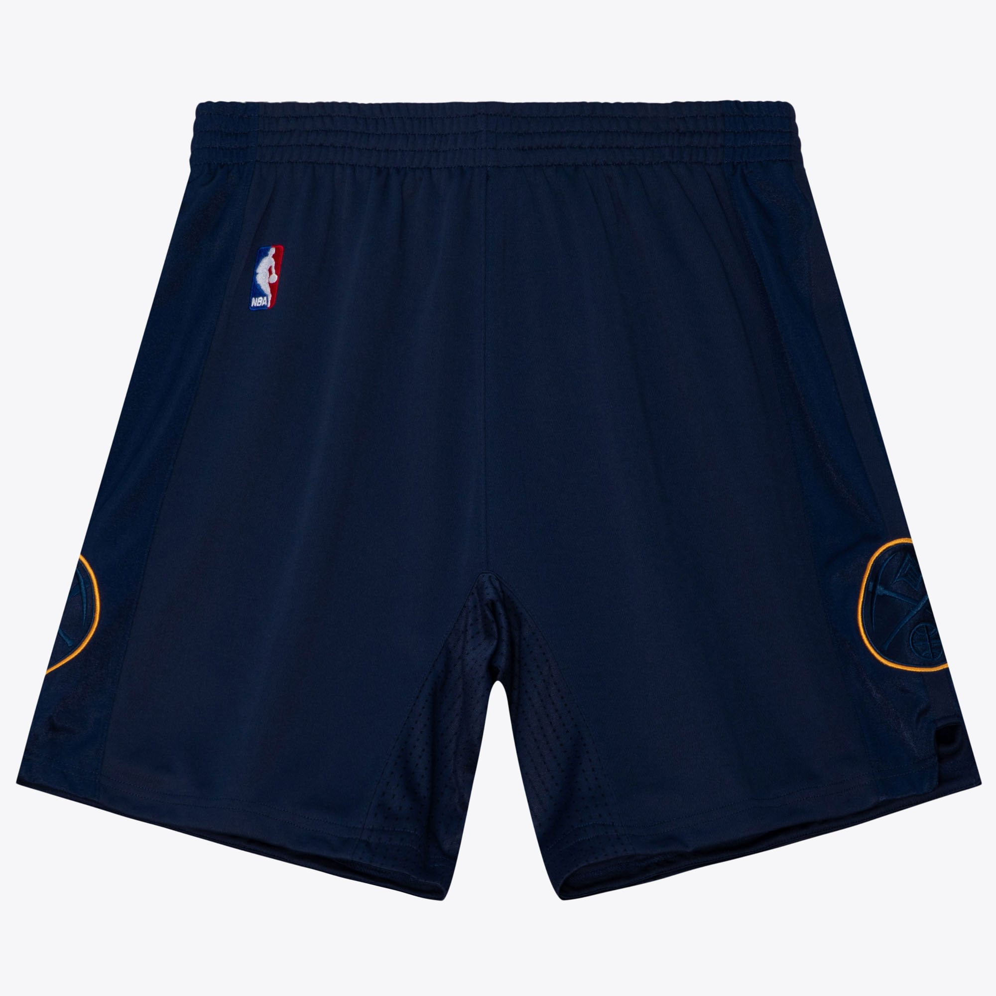 Pantaloncini da uomo Mitchell & Ness Denver Nuggets, colore blu cenere, per il giorno di Natale 2012.