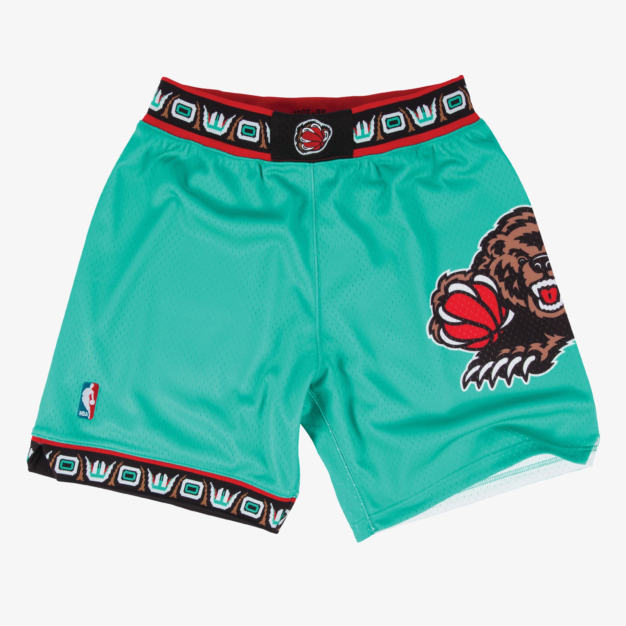 Pantaloncini autentici da trasferta Vancouver Grizzlies Mitchell & Ness 95-96 - Verde acqua - Uomo