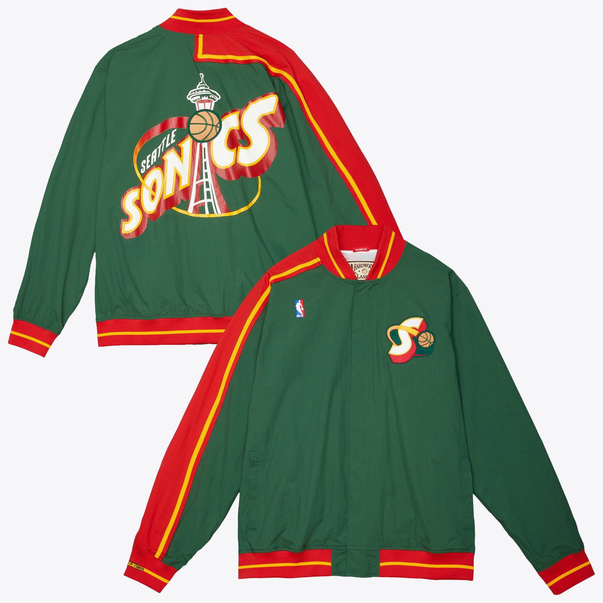 Seattle Supersonics Mitchell & Ness Authentic NBA Jacket 95 - Dark Green - Mens