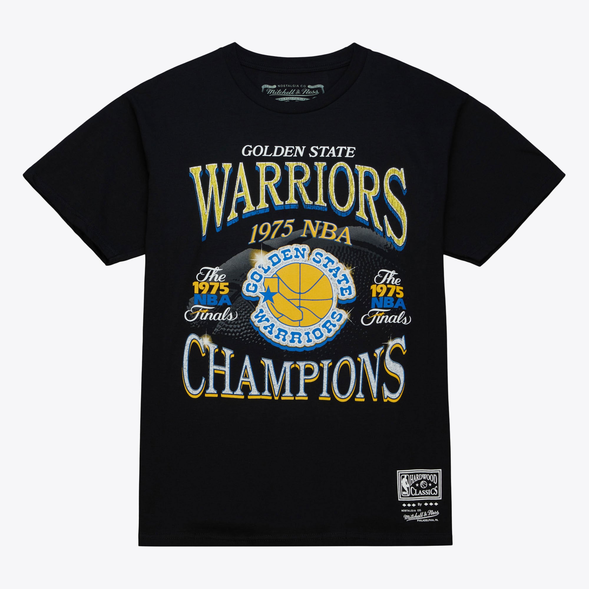 Camiseta Golden State Warriors Mitchell & Ness Champions Era SS Hardwood Classics - Negra - Para hombre