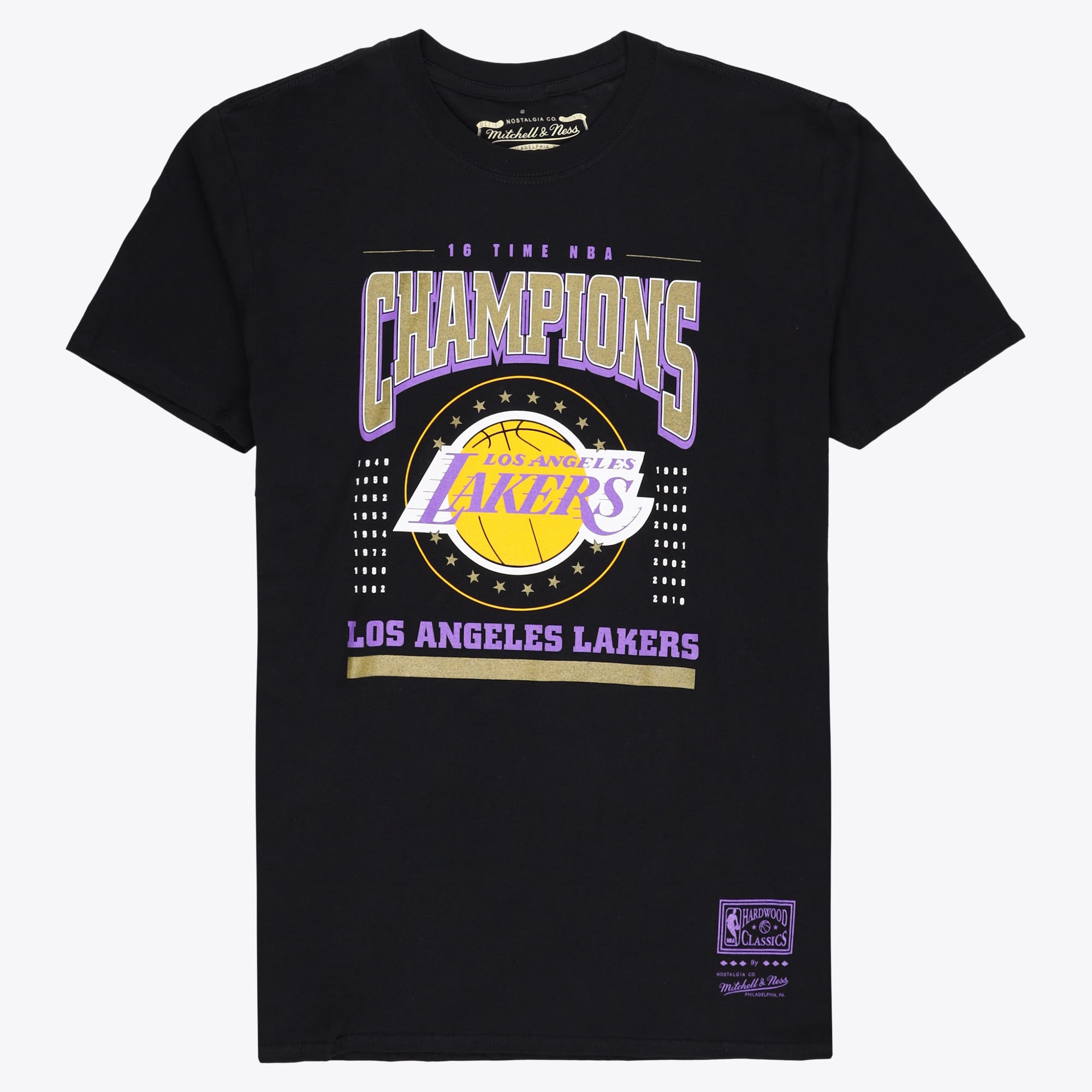Camiseta Mitchell & Ness Champions de Los Angeles Lakers - Negra - Para hombre