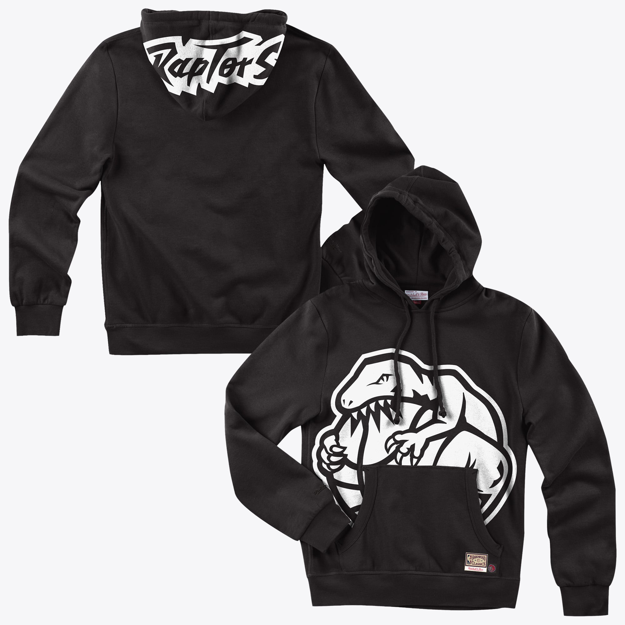 Toronto Raptors Mitchell & Ness Sweat à Capuche Big Face 3.0 – Noir – Homme