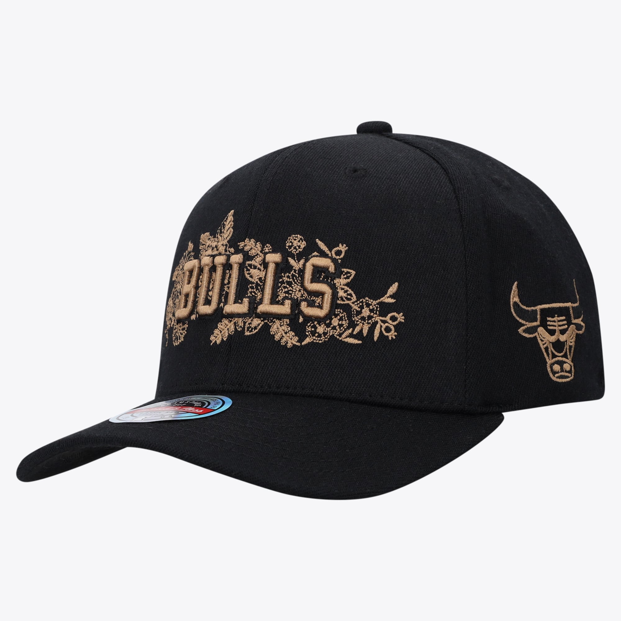 Chicago Bulls Mitchell & Ness Morning Haze Classic Red Cap - Black - Mens